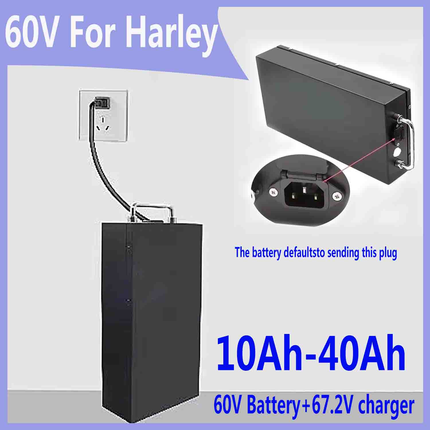 60V 50Ah Electric Scooter Battery - For Harley batteries 60V 20AH -40AH