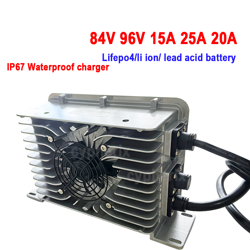 96V 25A 20A 15A 84V IP67 Water - đánh giá và giá 84V 20A Smart Charger