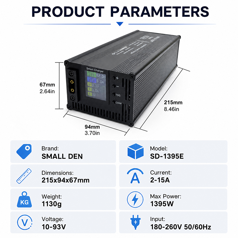 54.6V 67.2V 84V 5A 8A 10A 12A  - đánh giá và giá 84V 20A Smart Charger