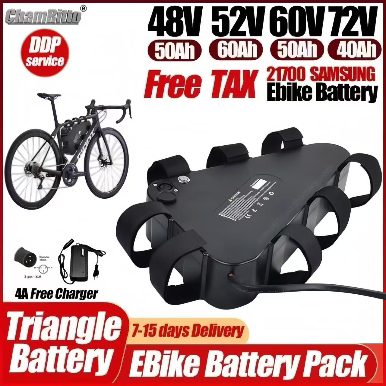 36v 48v 52v 60v 72v Electric B - đánh giá và giá 72V 50Ah 21700 Lithium Battery