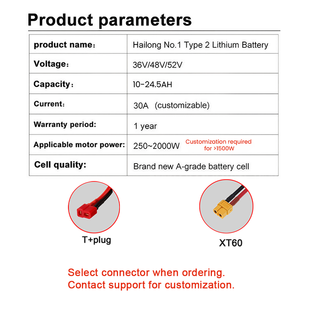 Hailong Electric Bike Battery  - đánh giá và giá 60V 50Ah Electric Scooter Battery