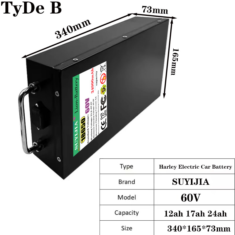 HarleyBatteryCitycocoElectricB - đánh giá và giá 60V 50Ah Electric Scooter Battery