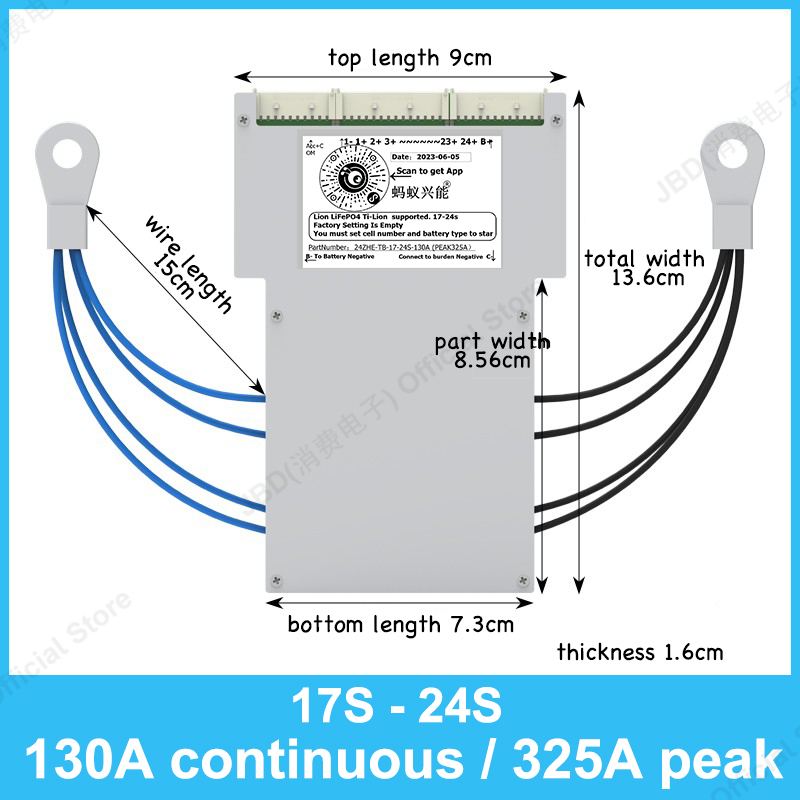 ANT BMS 17S to 24S 850A 300A 1 - đánh giá và giá 84V 50A Smart Bms Bluetooth