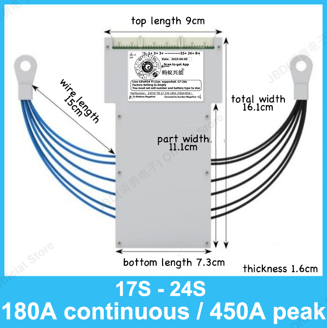 ANT BMS 17S to 24S 850A 300A 1 - đánh giá và giá 84V 50A Smart Bms Bluetooth