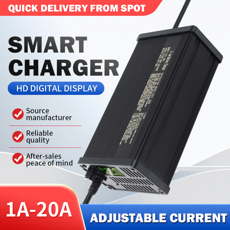 72V Adjustable Lithium Battery - đánh giá và giá 72V 15A Fast Charger